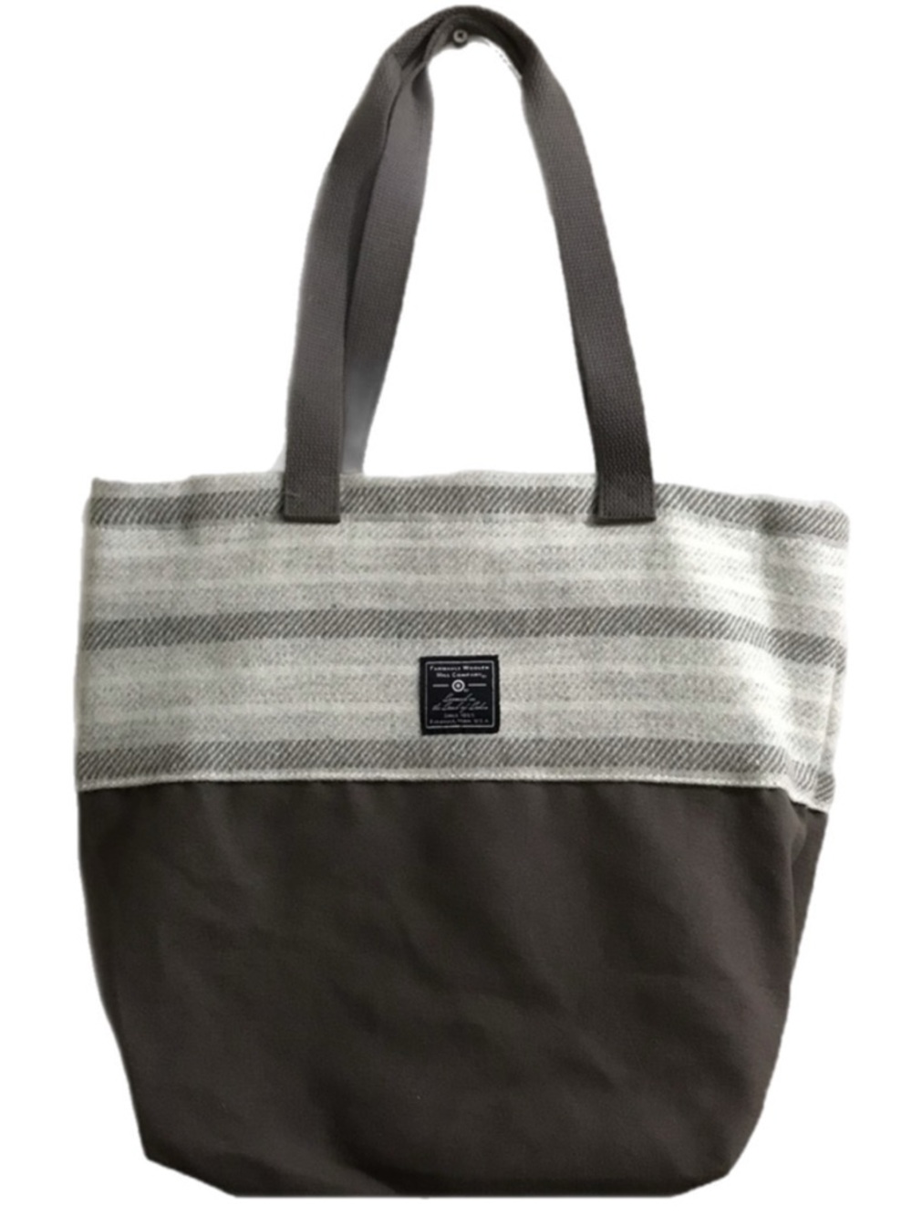 Faribault Woolen Mill Wool TOTE Bag Shopping Minimalist Travel USA Made 25” Boho